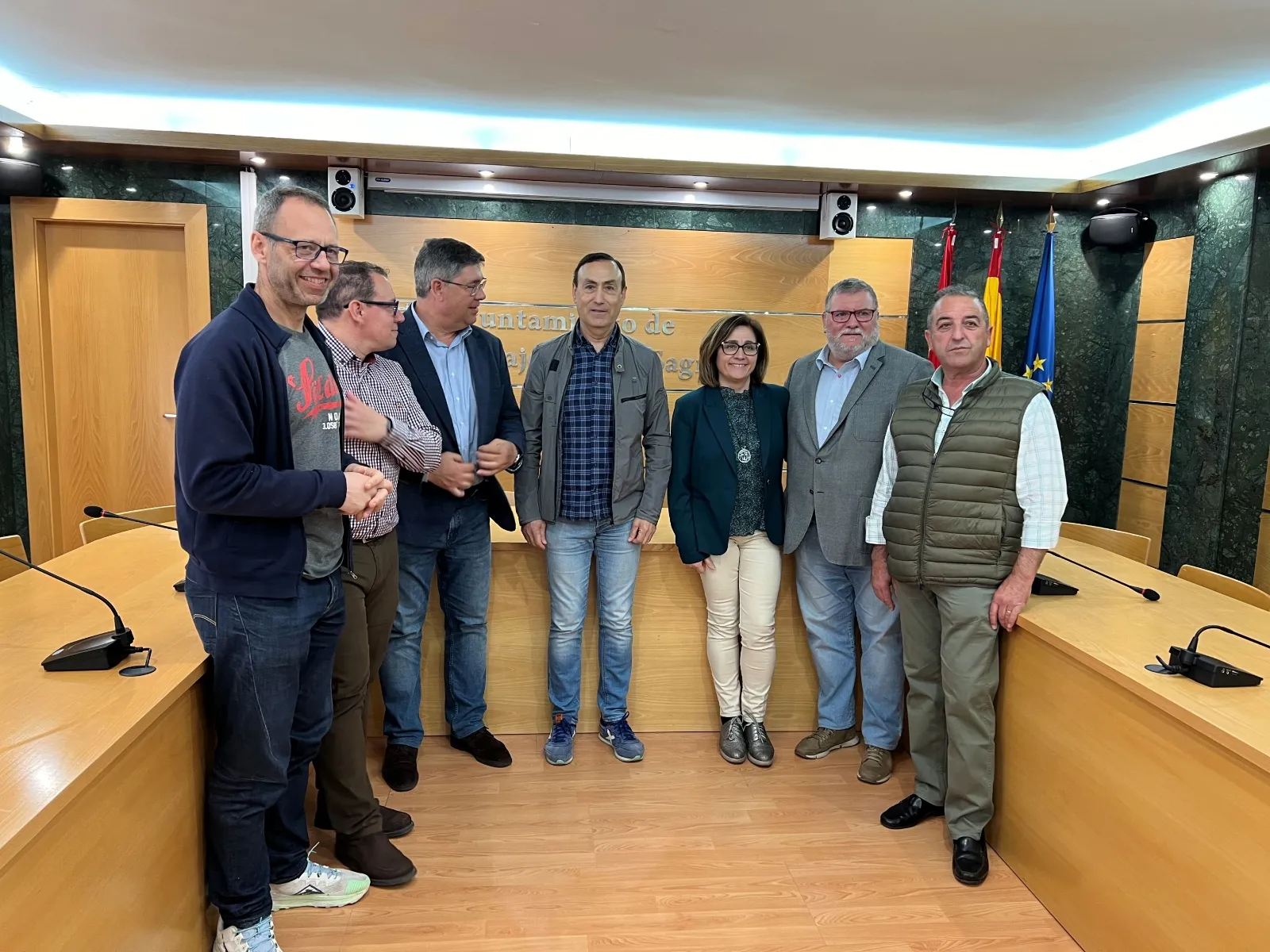 El Ayuntamiento de Carbajosa recibe a la nueva junta directiva de la Asociación de Empresarios del Polígono El Montalvo III.