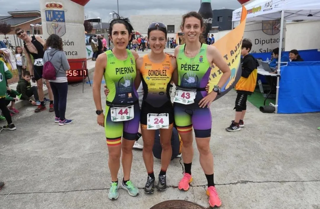 Foto 2 - Alejandro Rodr&iacute;guez y Pilar P&eacute;rez suben al podio en el Duatl&oacute;n de Castellanos de Moriscos