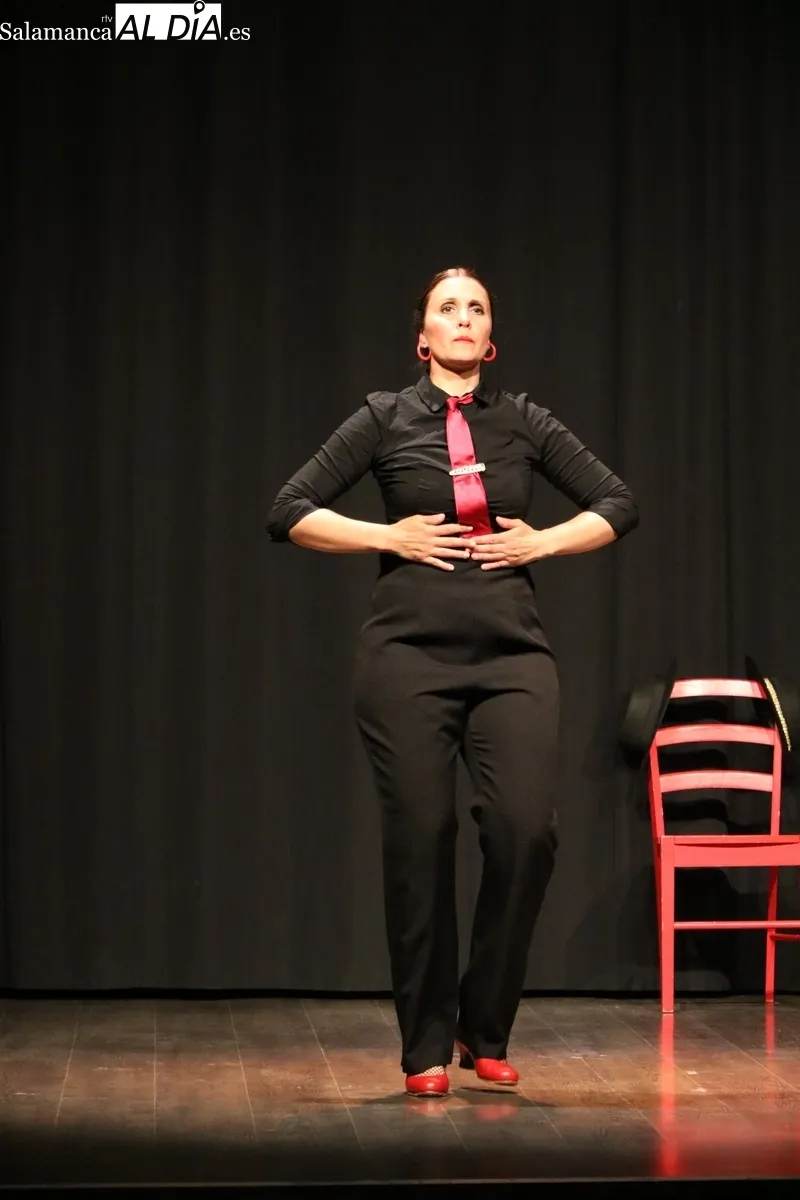 Actuación de flamenco del grupo La Cantera de la compañía Tamara Navarro 'La Gitana' en Vitigudino / CORRAL  