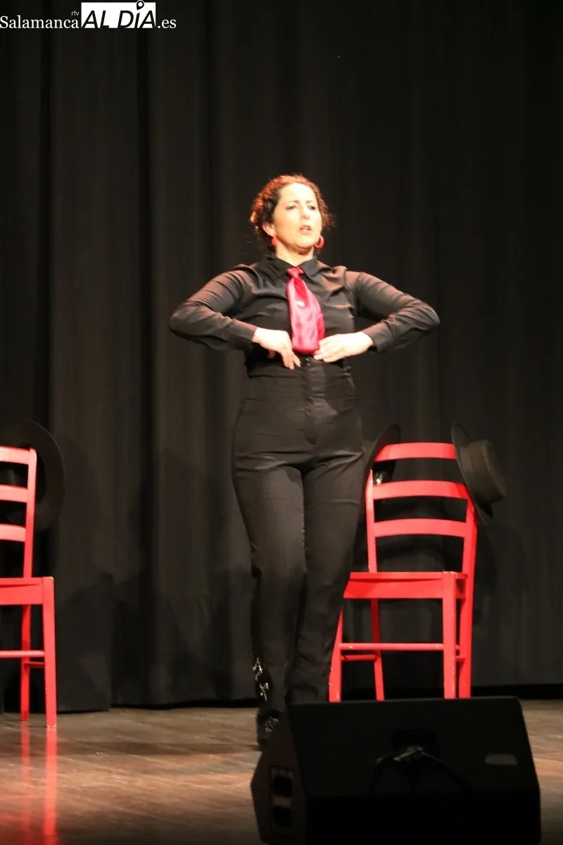 Actuación de flamenco del grupo La Cantera de la compañía Tamara Navarro 'La Gitana' en Vitigudino / CORRAL  