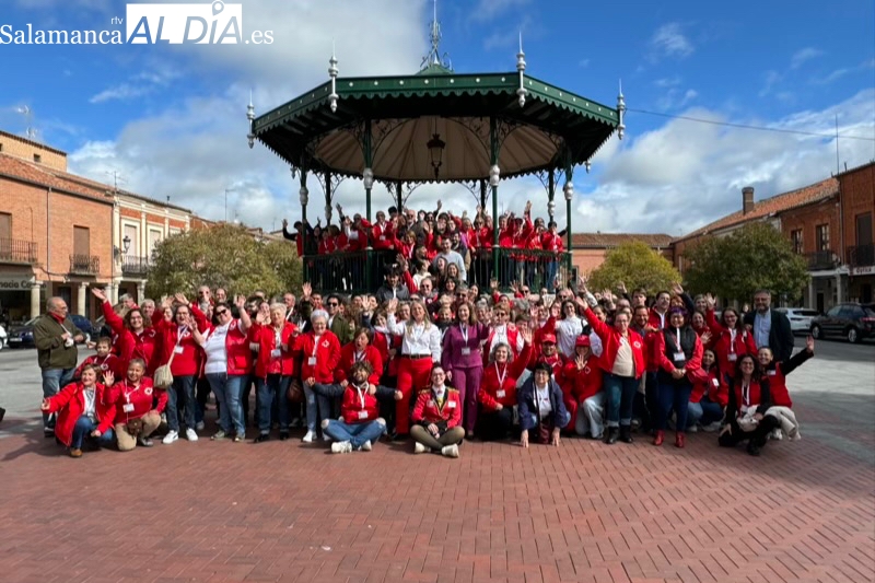 Los ‘chalecos rojos’ invaden Peñaranda para celebrar el encuentro provincial del voluntariado de Cruz Roja