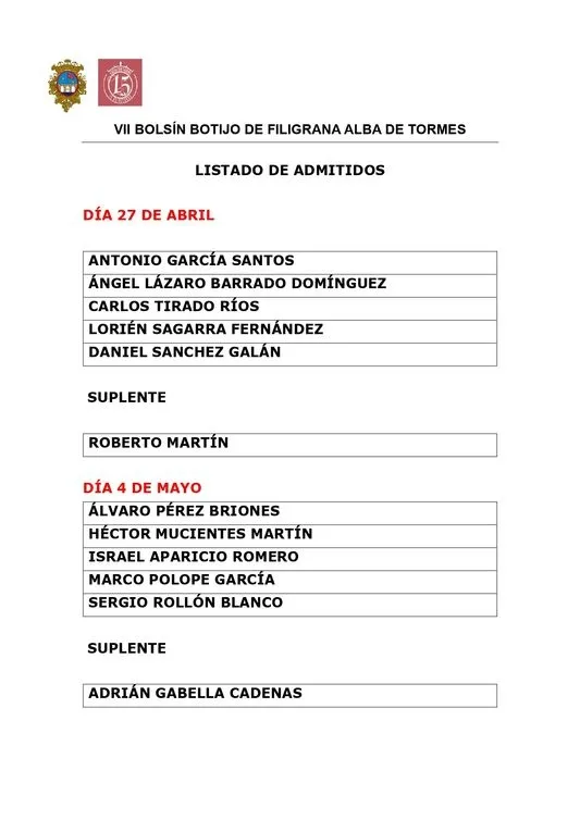 Foto 4 - Ya se conocen los participantes en el bols&iacute;n taurino &lsquo;Botijo de Filigrana&rsquo; de Alba de Tormes