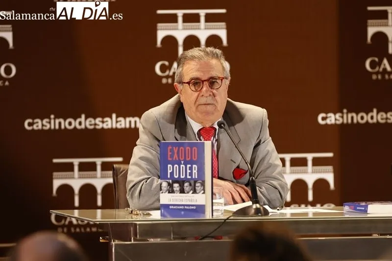 Presentación del libro de Graciano Palomo 'Éxodo y poder, una historia crítica de la derecha española' en el Casino de Salamanca. Fotos: David Sañudo