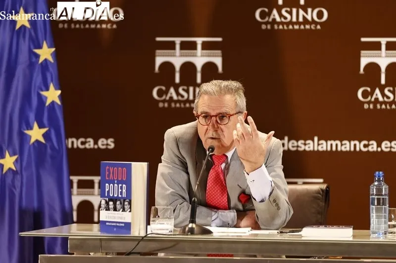 Presentación del libro de Graciano Palomo 'Éxodo y poder, una historia crítica de la derecha española' en el Casino de Salamanca. Fotos: David Sañudo