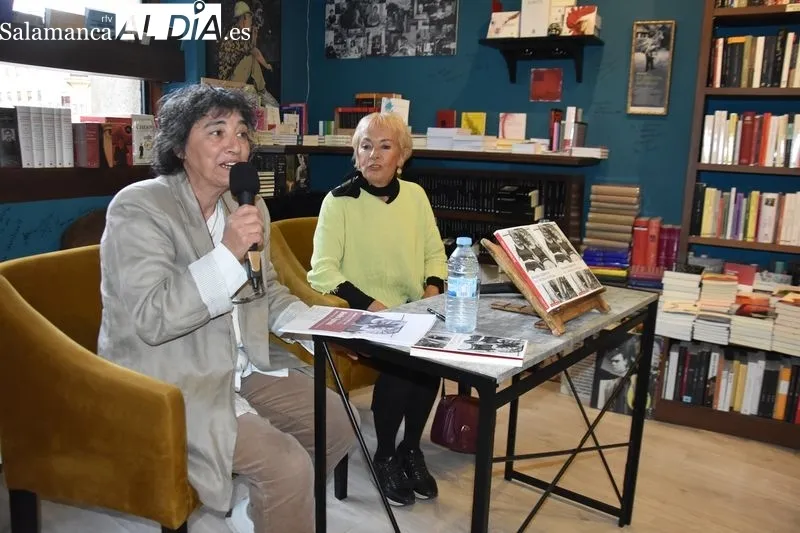 Monika Zgustova, autora del libro 'Yo soy Milena de Praga', en la presentación realizada en Salamanca. Foto Carmen Borrego