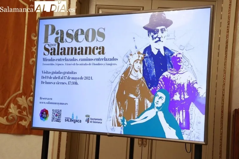Cartel de la nueva edición de los ‘Paseos por Salamanca’. Foto de Raúl Riego