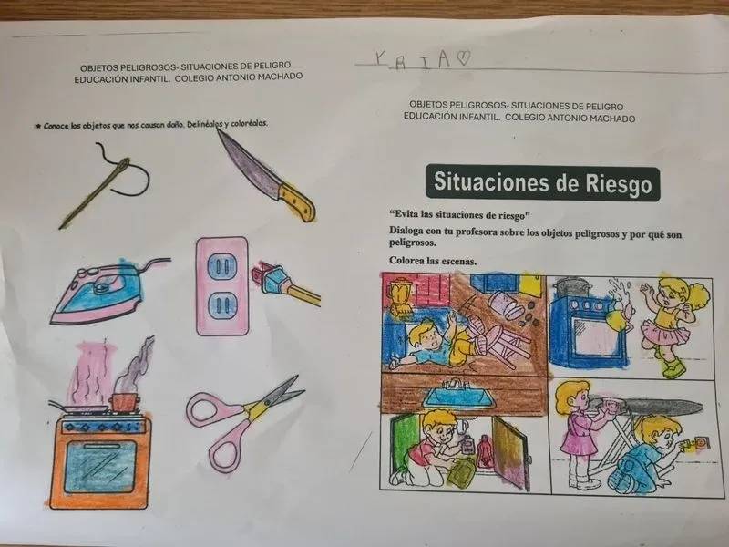 Foto 6 - El colegio Antonio Machado sensibiliza a sus alumnos en prevenci&oacute;n de riesgos