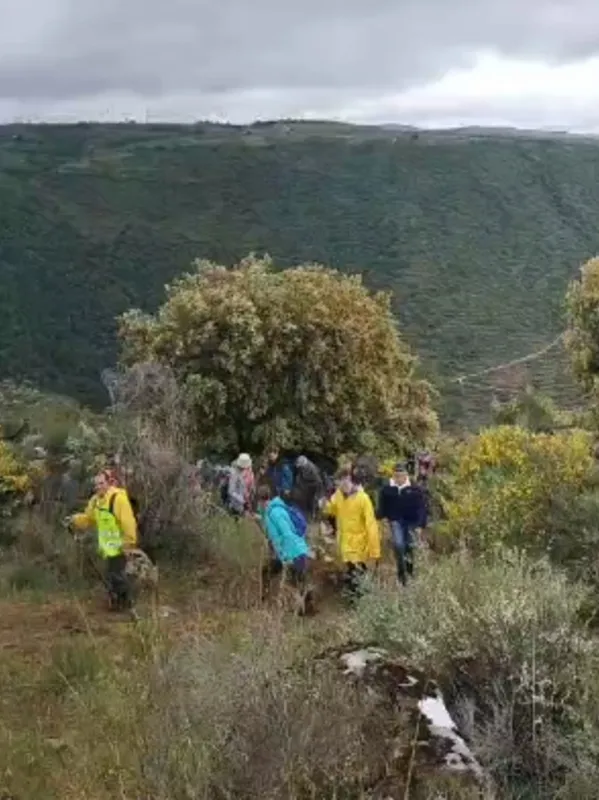 La lluvia y el viento restó participación en cuanto a caminantes, pero no comensales