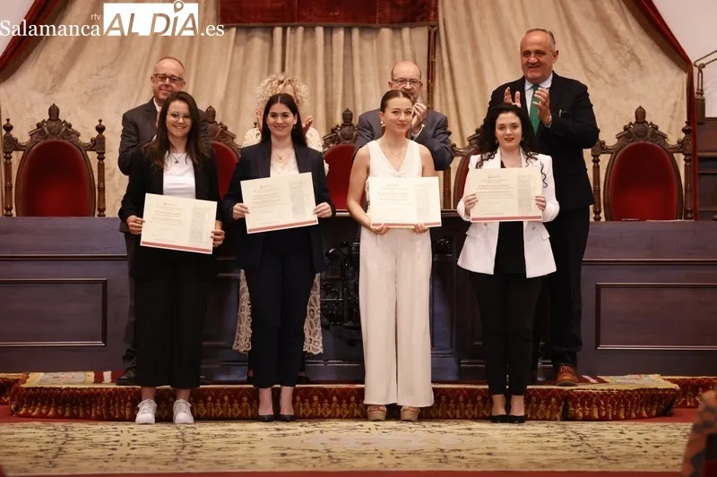 Entrega de los Premios Extraordinarios de Grado en la USAL. Fotos: David Sañudo.