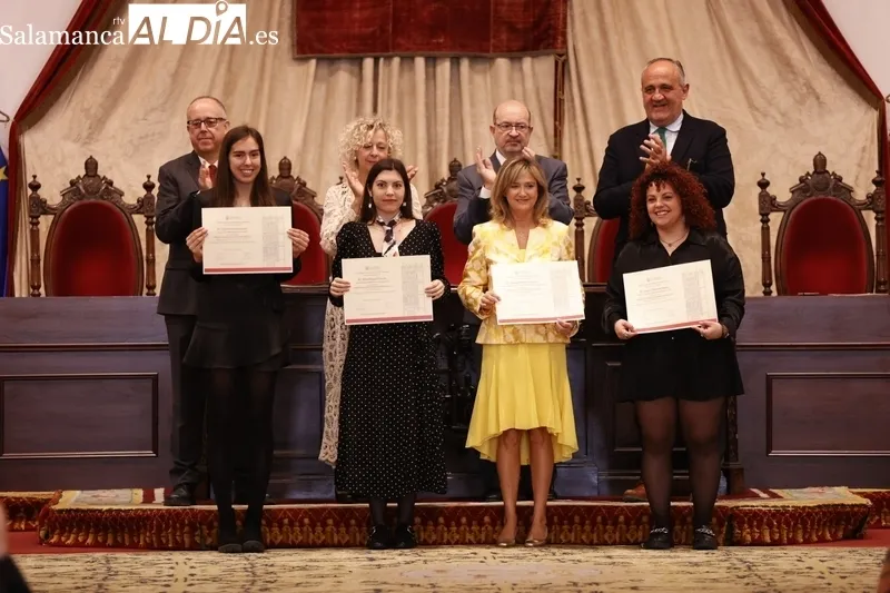 Entrega de los Premios Extraordinarios de Grado en la USAL. Fotos: David Sañudo.