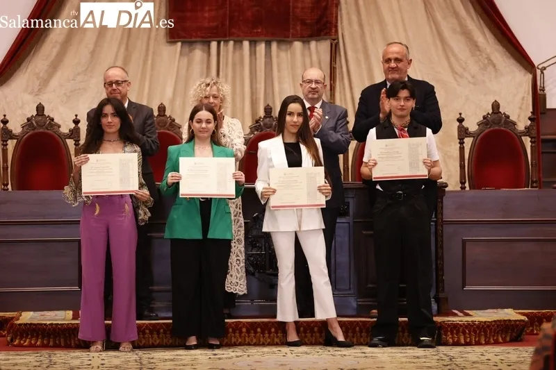 Entrega de los Premios Extraordinarios de Grado en la USAL. Fotos: David Sañudo.