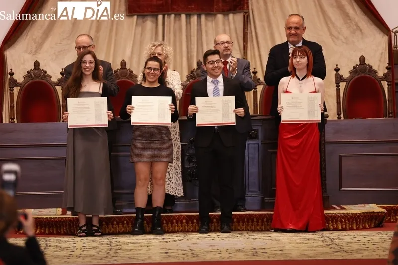 Entrega de los Premios Extraordinarios de Grado en la USAL. Fotos: David Sañudo.