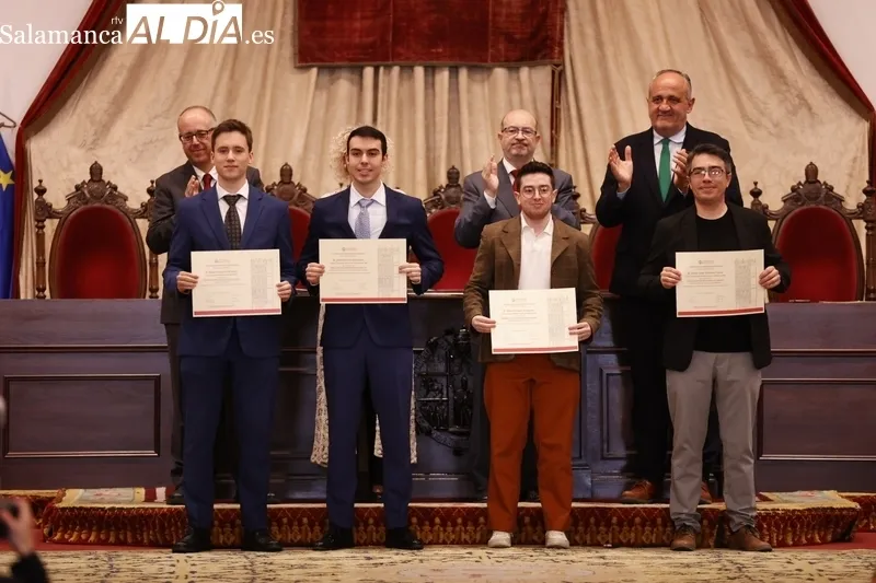 Entrega de los Premios Extraordinarios de Grado en la USAL. Fotos: David Sañudo.