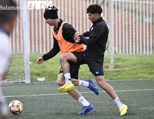 Galván y Caramelo, bajas en el entrenamiento del Salamanca UDS 