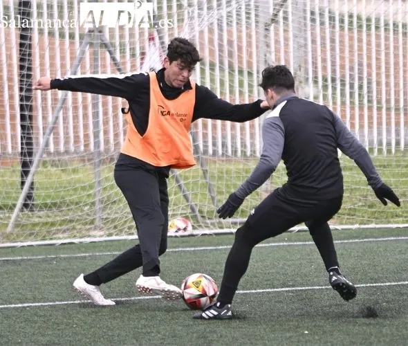 Galván y Caramelo, bajas en el entrenamiento del Salamanca UDS 