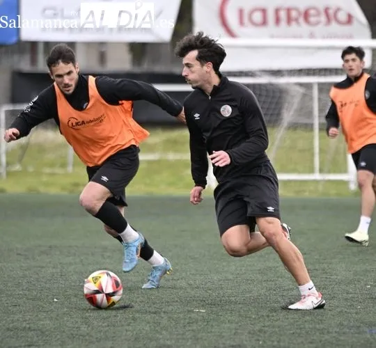 Galván y Caramelo, bajas en el entrenamiento del Salamanca UDS 