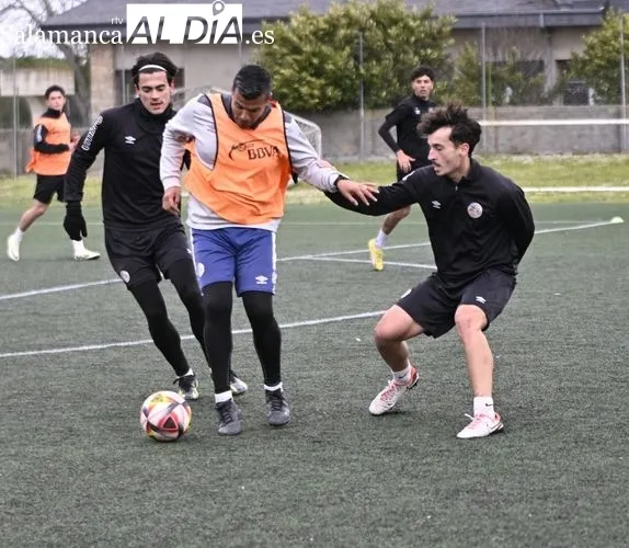 Galván y Caramelo, bajas en el entrenamiento del Salamanca UDS 