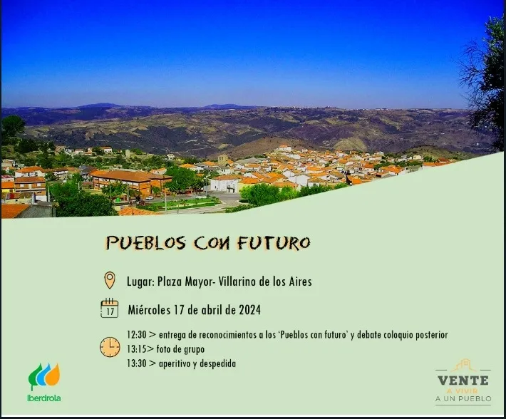 Cartel de la jornada 'Pueblos con futuro'