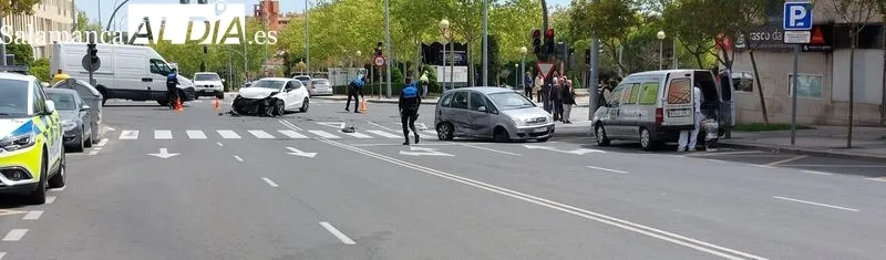Accidente en la calle Bañeza 