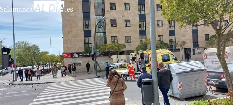 Accidente en la calle Bañeza 