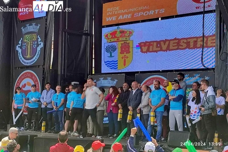 Vilvestre en el Encuentro Ibérico del Deporte Senior celebrado este miércoles en Freixo  