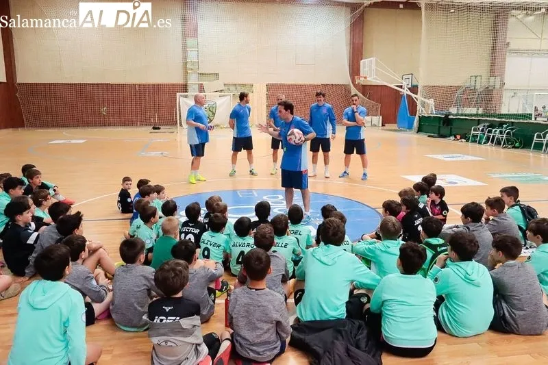 Clínic en Salamanca de Leyendas de la Selección Española de Fútbol Sala