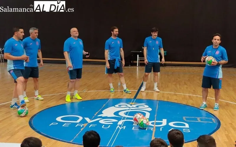 Clínic en Salamanca de Leyendas de la Selección Española de Fútbol Sala