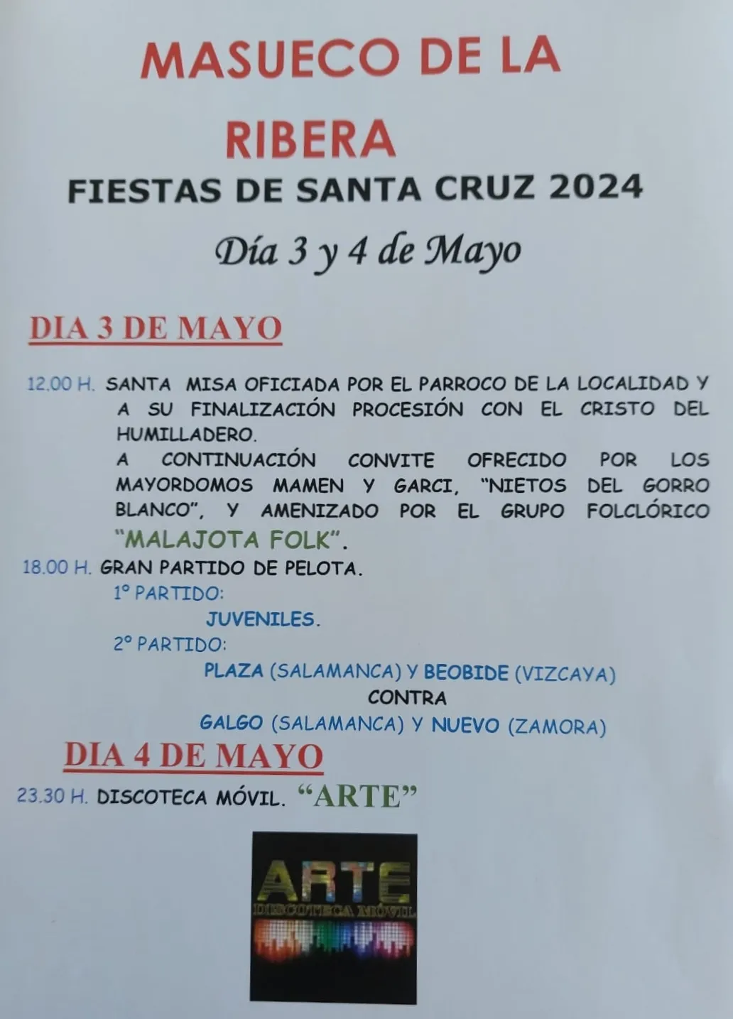 Foto 2 - Masueco tiene todo preparado para celebrar la fiesta de Santa Cruz