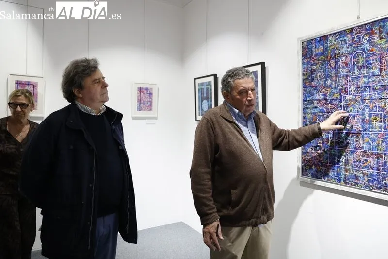 Exposición del artista mirobrigense Carlos García Medina en el Casino de Salamanca. Foto: David Sañudo