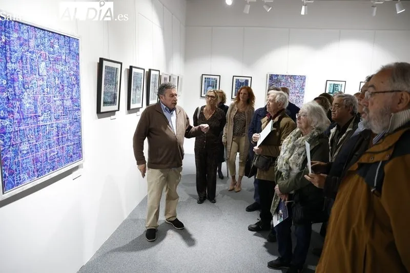 Exposición del artista mirobrigense Carlos García Medina en el Casino de Salamanca. Foto: David Sañudo