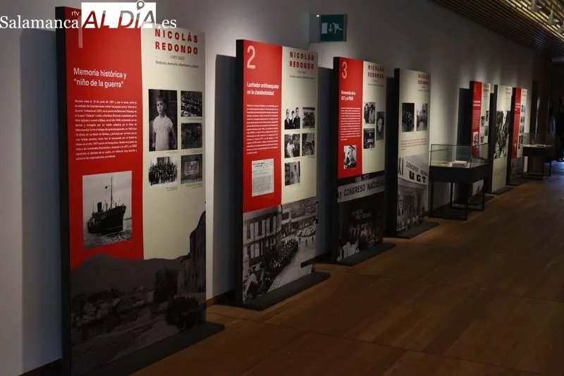 Exposición sobre Nicolás Redondo en el Centro de la Memoria Histórica, en la plaza de los Bandos. Foto: Raúl Riego