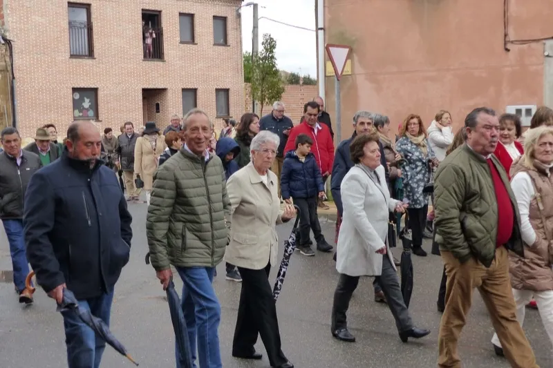 Villoria honraba en las calles a Santa Barbara 