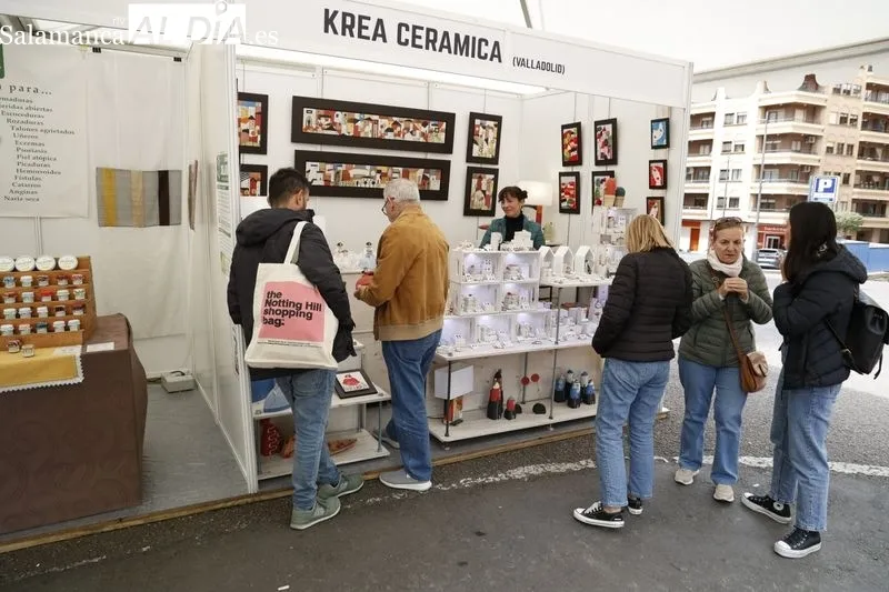 Feria de Artesanía de Salamanca en la plaza de los Bandos. Foto: David Sañudo