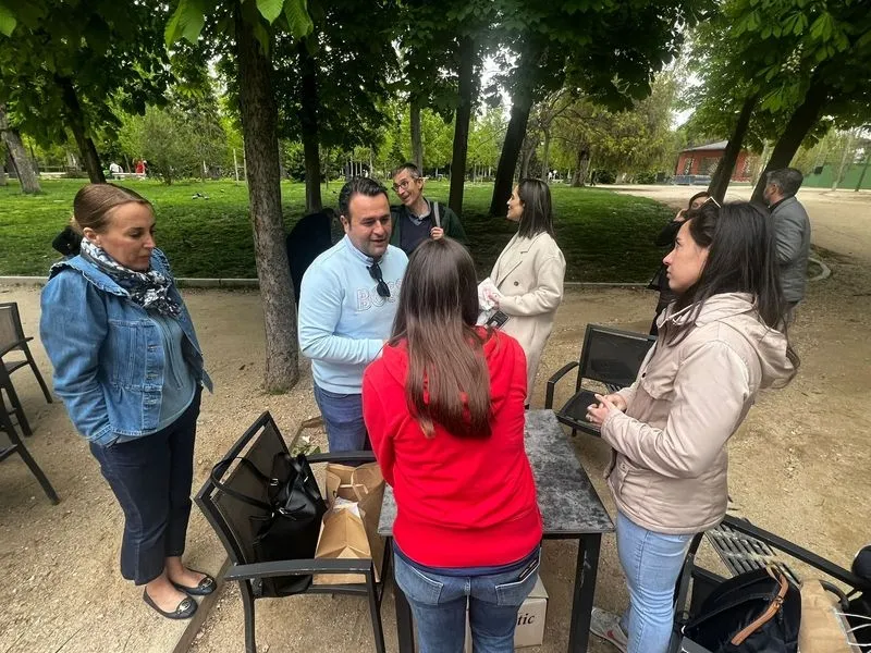 Lunes de Aguas salmantino en el Parque del Retiro.