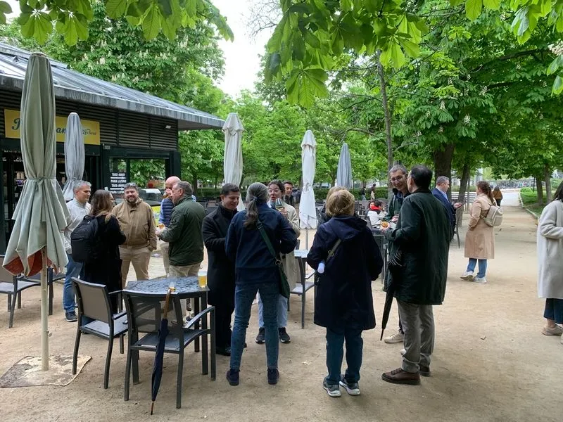 Lunes de Aguas salmantino en el Parque del Retiro.