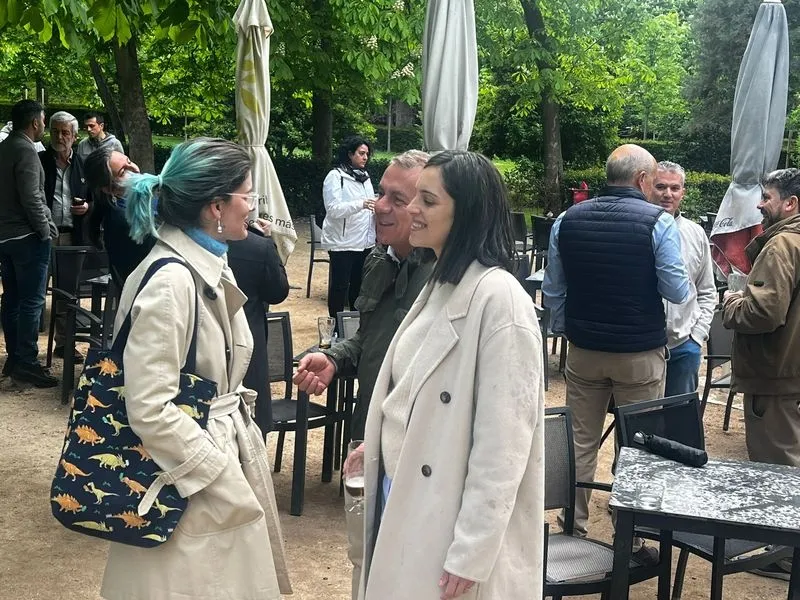 Lunes de Aguas salmantino en el Parque del Retiro.