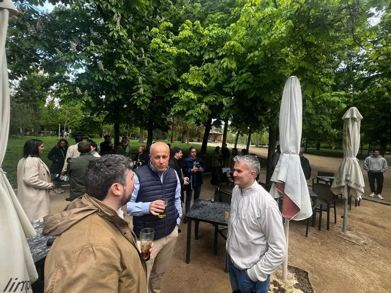 Lunes de Aguas salmantino en el Parque del Retiro.