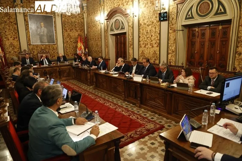 Pleno de la Diputación de Salamanca de este martes 30 de abril de 2024. Foto: David Sañudo