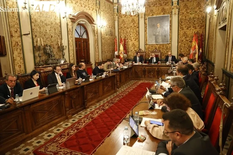 Pleno de la Diputación de Salamanca de este martes 30 de abril de 2024. Foto: David Sañudo