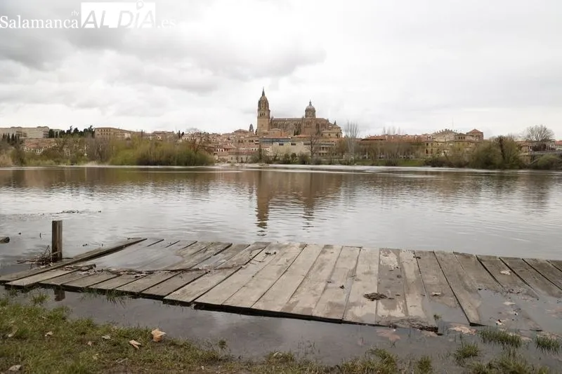 Así luce el río Tormes días después de la borrasca Nelson | FOTOS: David Sañudo 