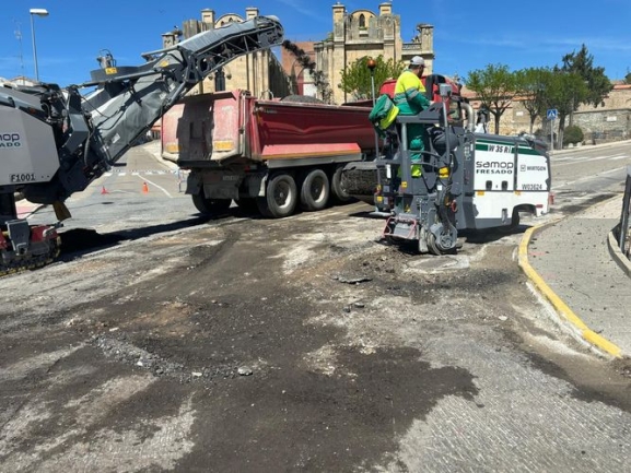 Cortes de tr&aacute;fico debido a obras de asfaltado en las calles de Alba  | Imagen 1