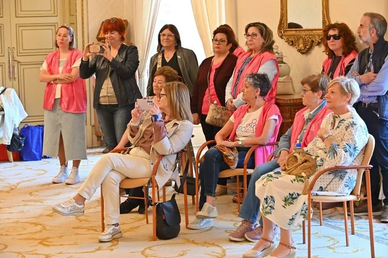 Recepción de Afibrosal en el Ayuntamiento.