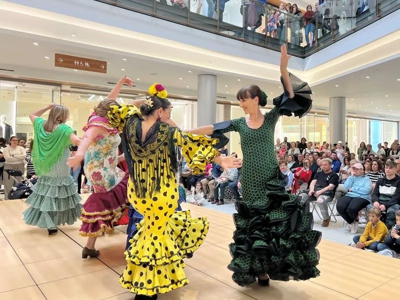 Flamenco en el Centro Comercial El Tormes.