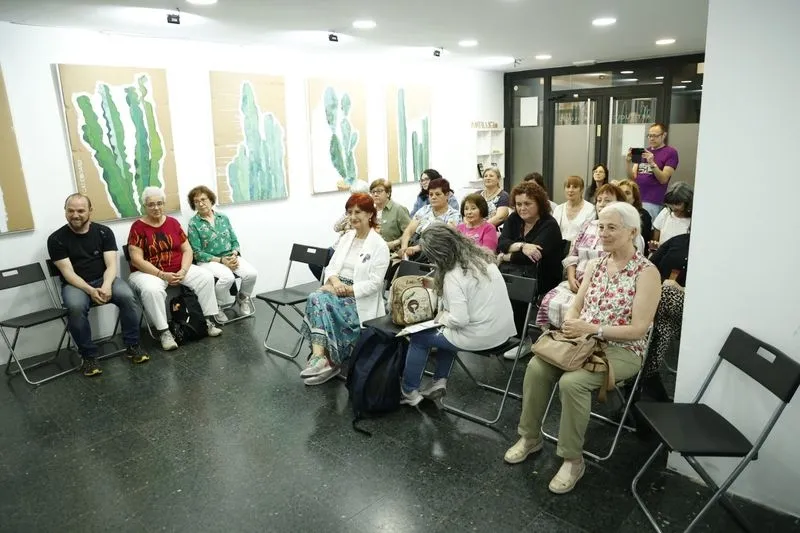Irene Zugasti ha presentado en Salamanca #SeAcabó en un acto organizado por Podemos. Fotos: David Sañudo
