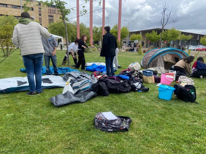 Desconvocada la acampada universitaria en apoyo a Palestina en Salamanca 