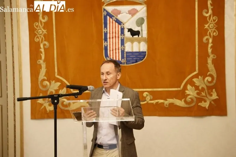Presentación en el Ayuntamiento del VII Festival ‘Salamanca, cuna del ajedrez moderno’, reunirá a grandes maestros en el Centro Internacional del Español. Foto: David Sañudo