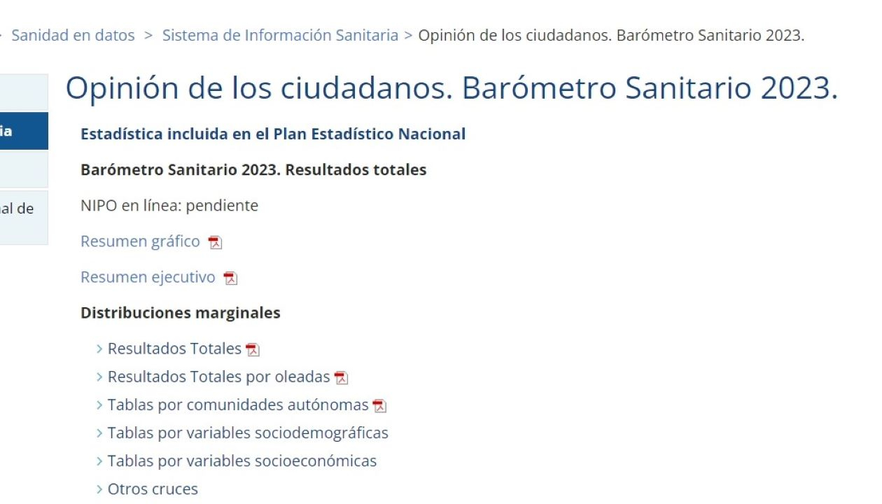 En esto que me llama el CIS y pregunta sobre sanidad