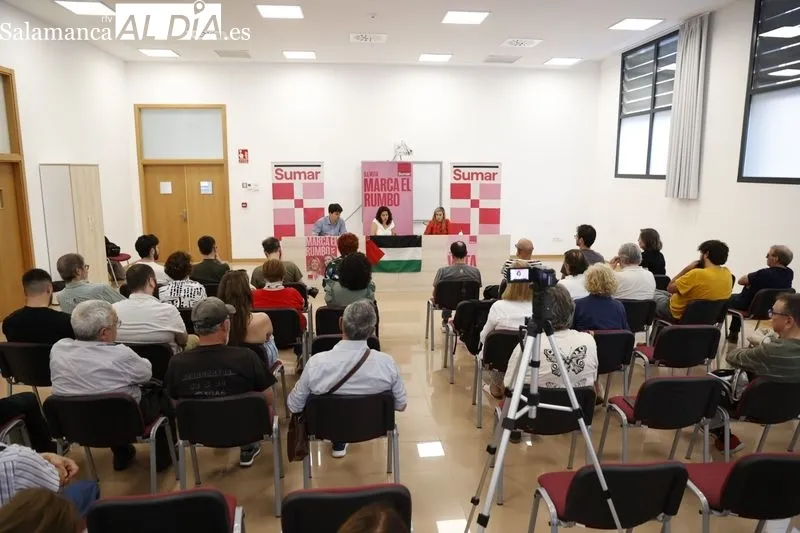 Inicio de la campaña electoral de la candidatura de SUMAR para las Elecciones Europeas del 9 de junio en el centro Victoria Andrados. Fotos: David Sañudo