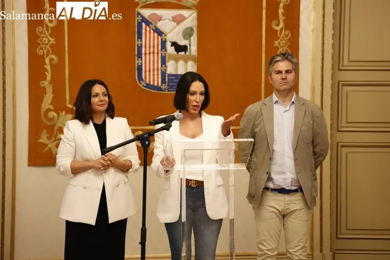 Presentación en el Ayuntamiento de Salamanca del proyecto solidario ‘La Sonrisa de María’. Foto: David Sañudo