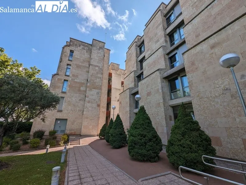 Colegio Mayor Hernán Cortés, en el Paseo de San Vicente, obra del arquitecto Antonio Fernández Alba. Foto: David Sañudo